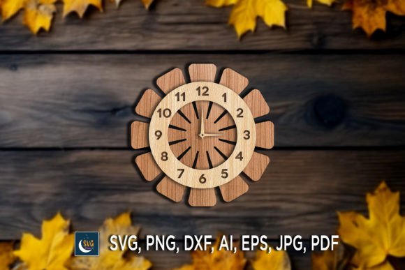 Crafting Depth with Multilayer Laser Cut Clock 3D SVG Files