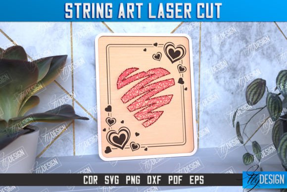 String Art Heart Paintings: A Laser Cut Guide