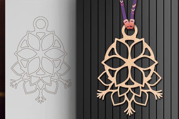 Stunning Hanging Snowflake Wall Art SVG