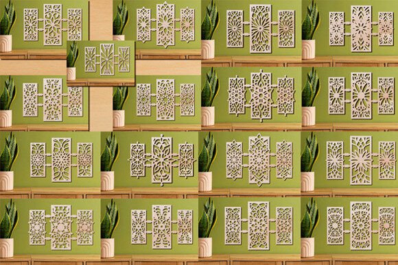 Transform Your Space with a Laser Cut Wall Art Panels Bundle