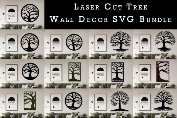 Transform Your Space with a Premium Laser Cut Tree Wall Decor SVG Bundle