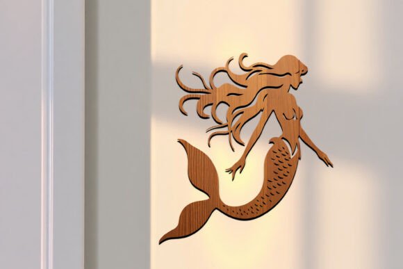 Transforming Spaces with Laser Cut Mermaid Wall Art SVG Designs