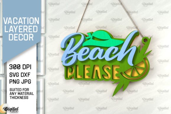 Vacation Layered Decor Laser Cut: Turning Digital Files into Tangible Memories